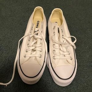 COPY - White platform Converse